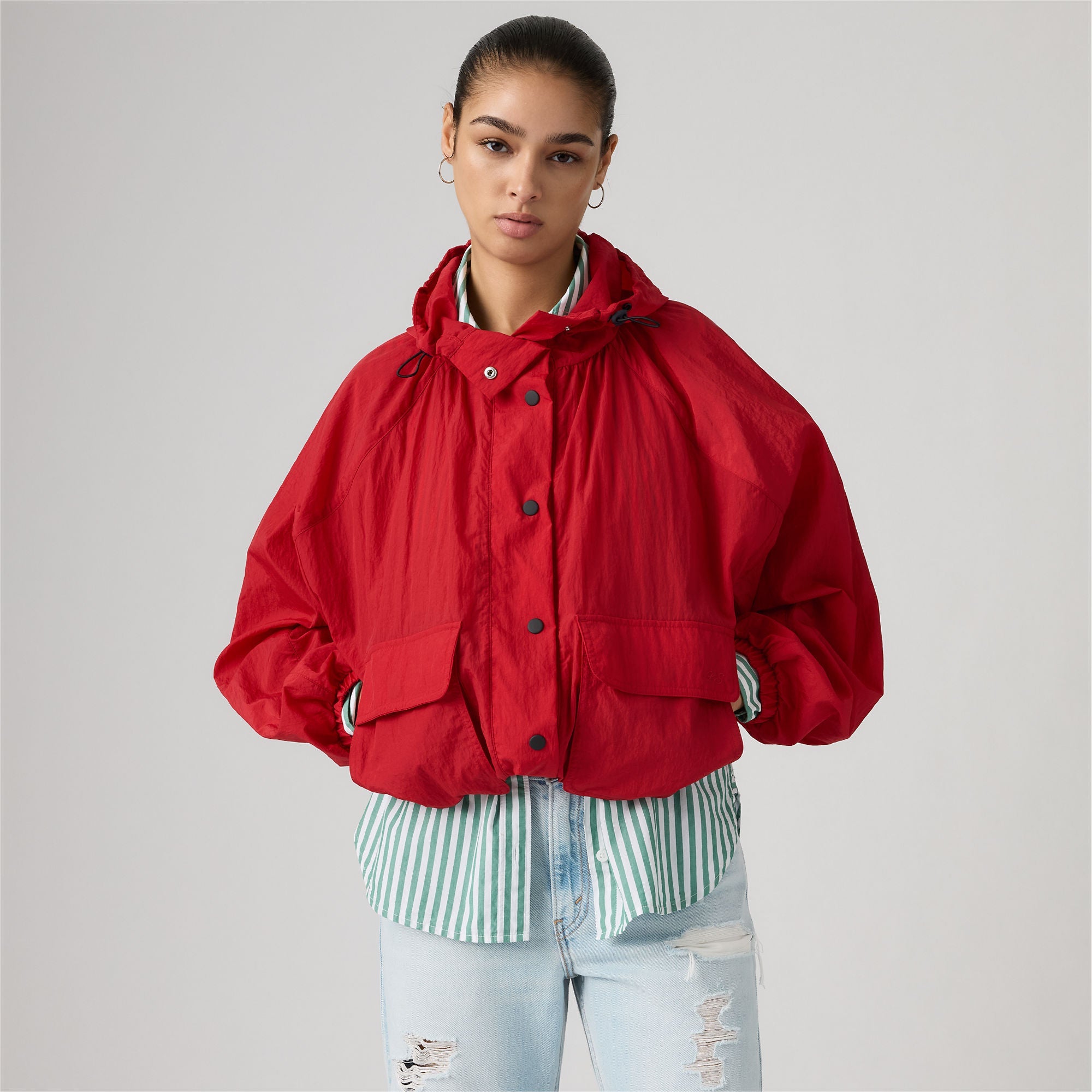 Levi's® Women's Simone Blouson Parka - Red | Levi's TH