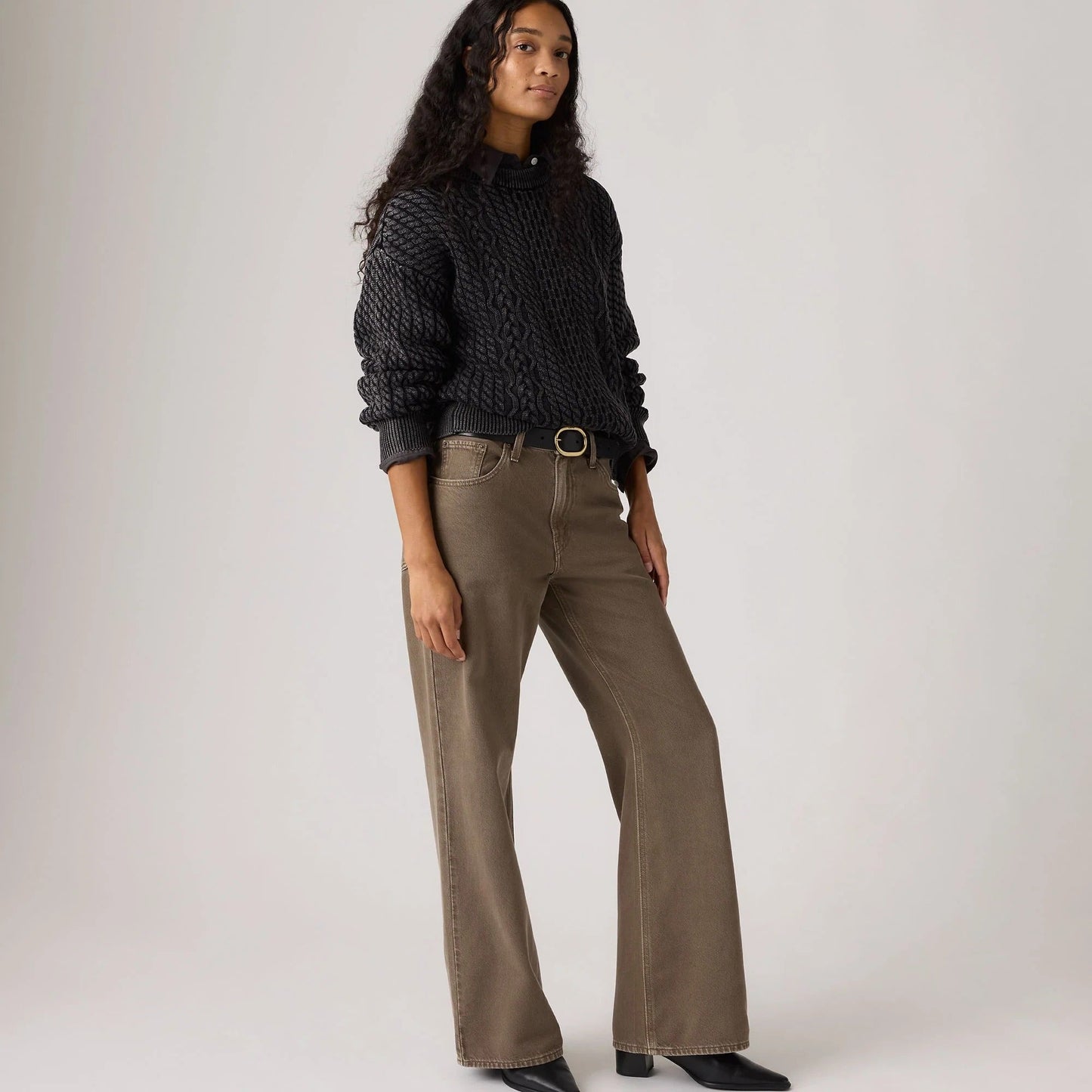 Levi's® Women's Leilah Cable Crewneck Sweater