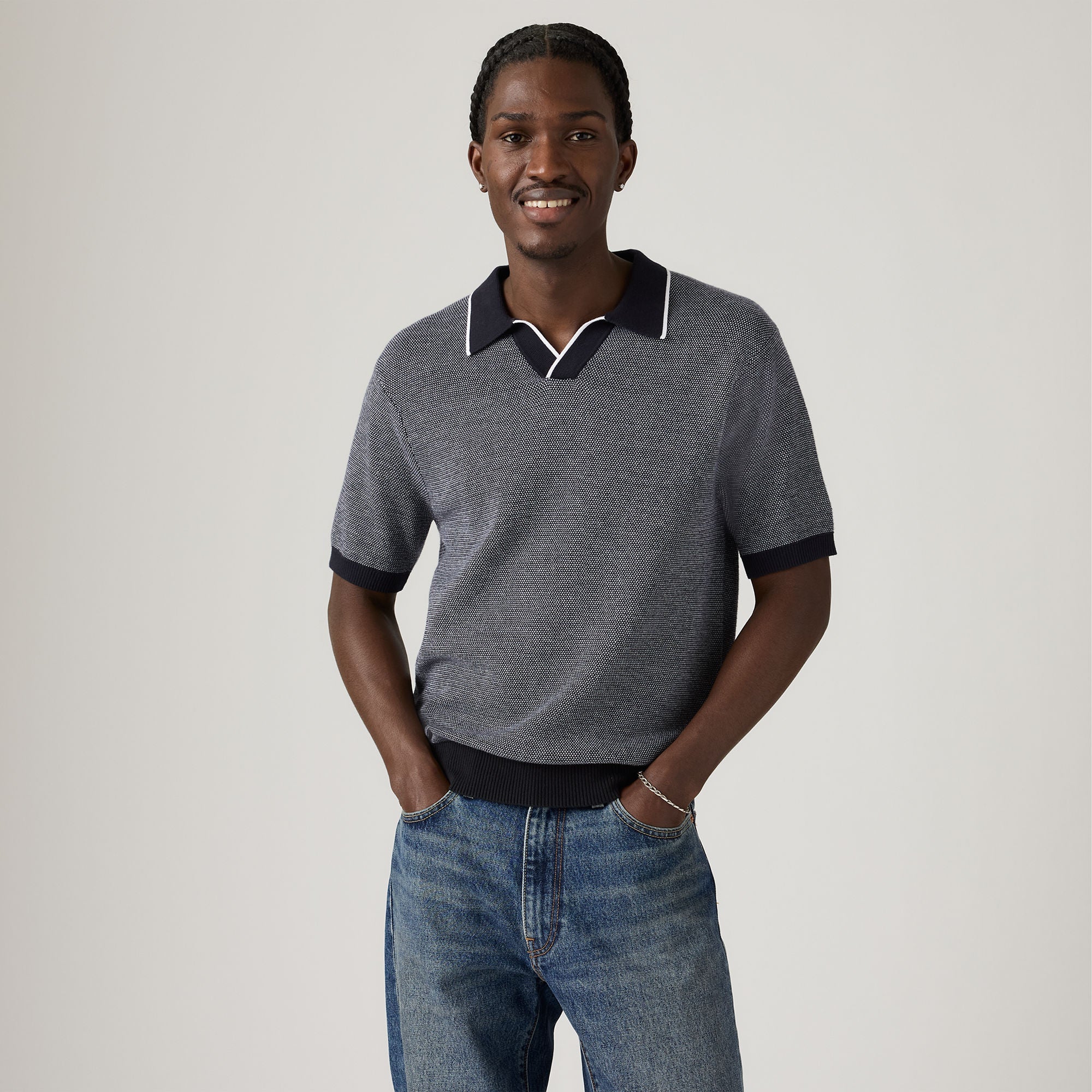 ブリーフィング WASHABLE LS S KNIT POLO Levi's® Men's Skipper Knit Polo - Multicolour | Levi's TH