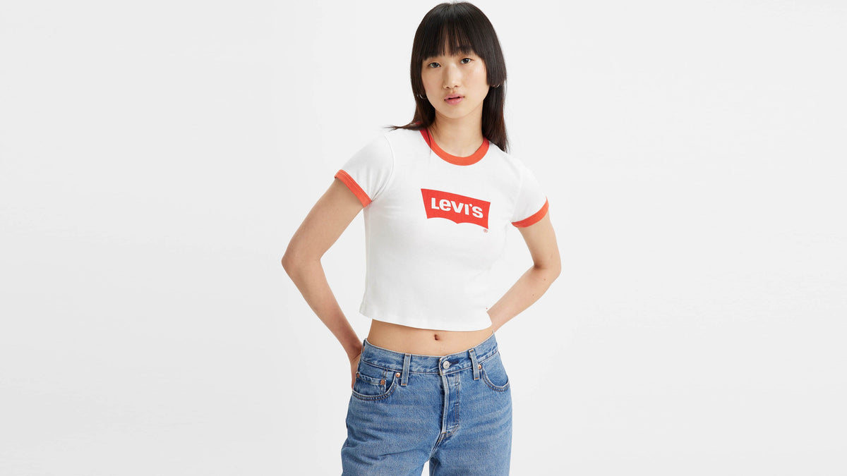 Levi's® Women's Graphic Ringer Mini Tee