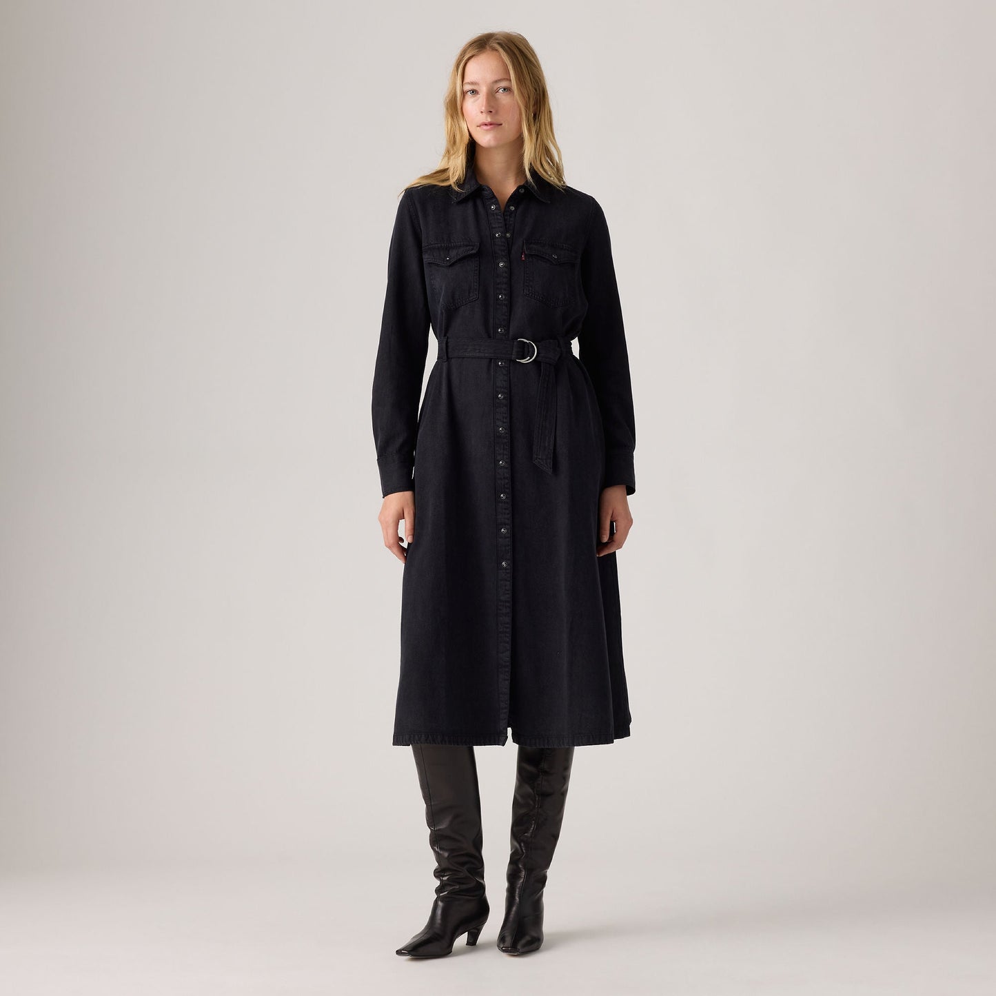 Levi's® Women's Quincey Long-Sleeve Maxi Dress
