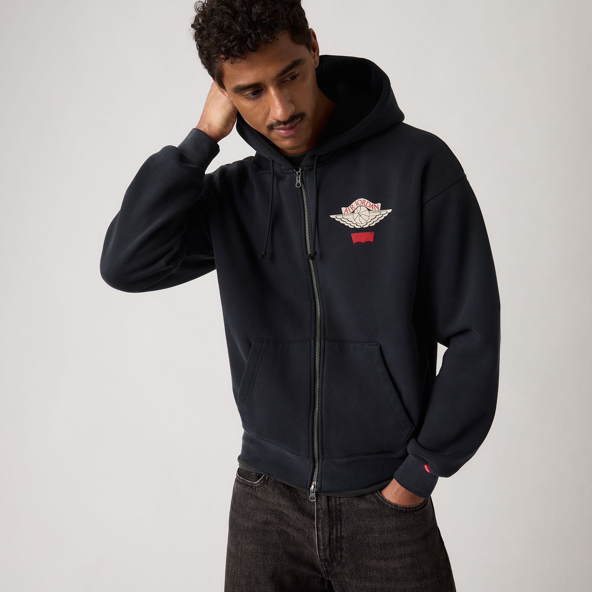 Levi's×jordan　フーディー　L Levi's® x Jordan Full-Zip Hoodie - Black | Levi's TH