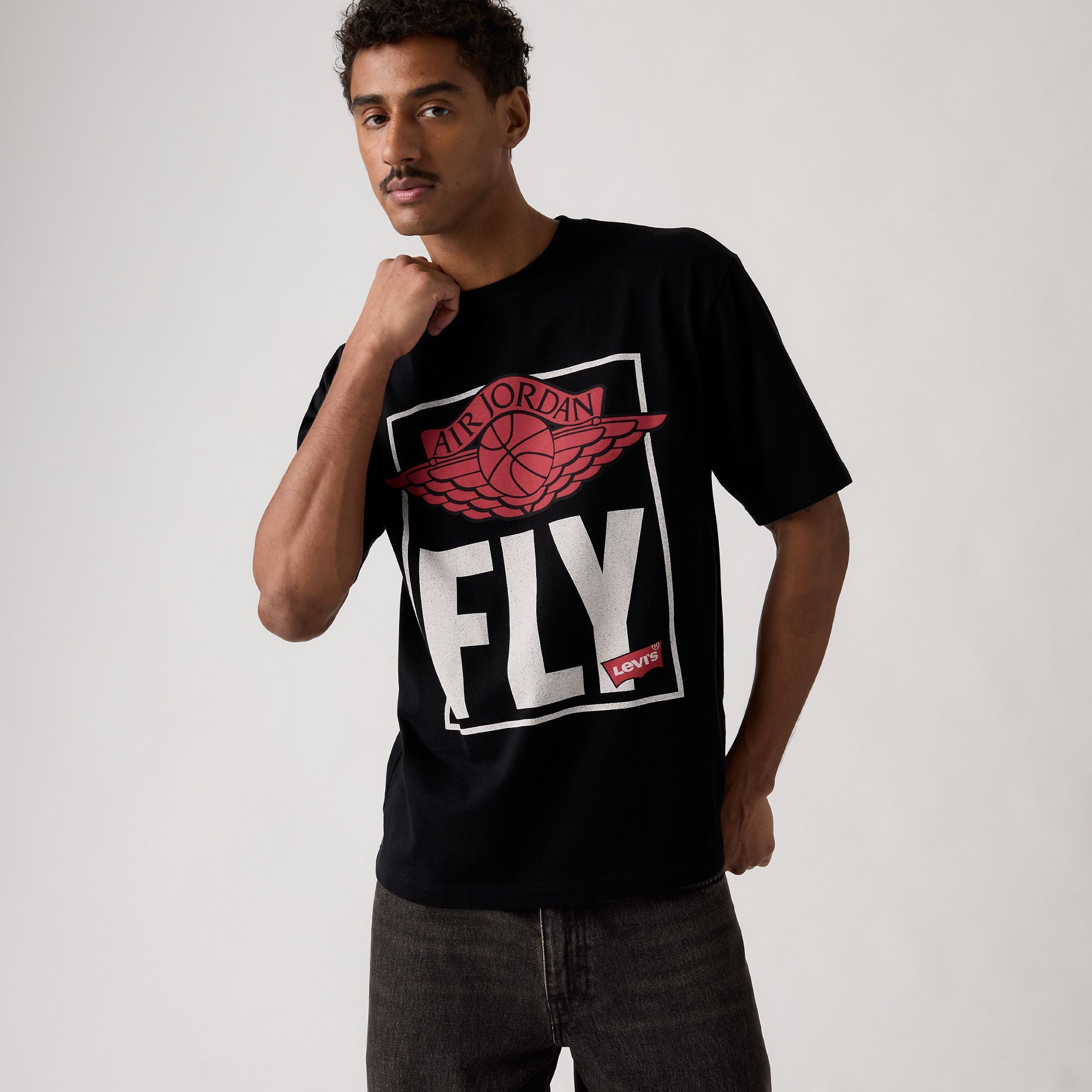 Levi's® x Jordan Short-Sleeve Tee - Black | Levi's TH