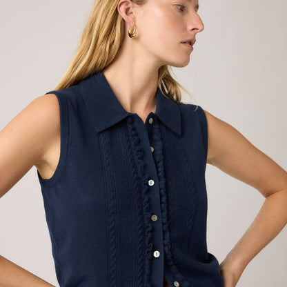 Levi's® Women's Supersoft Mini Ruffle Vest Top