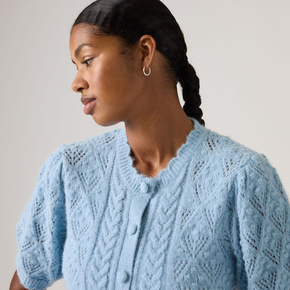 Levi's® Women's Pauline Pointelle Short-Sleeve Cardigan
