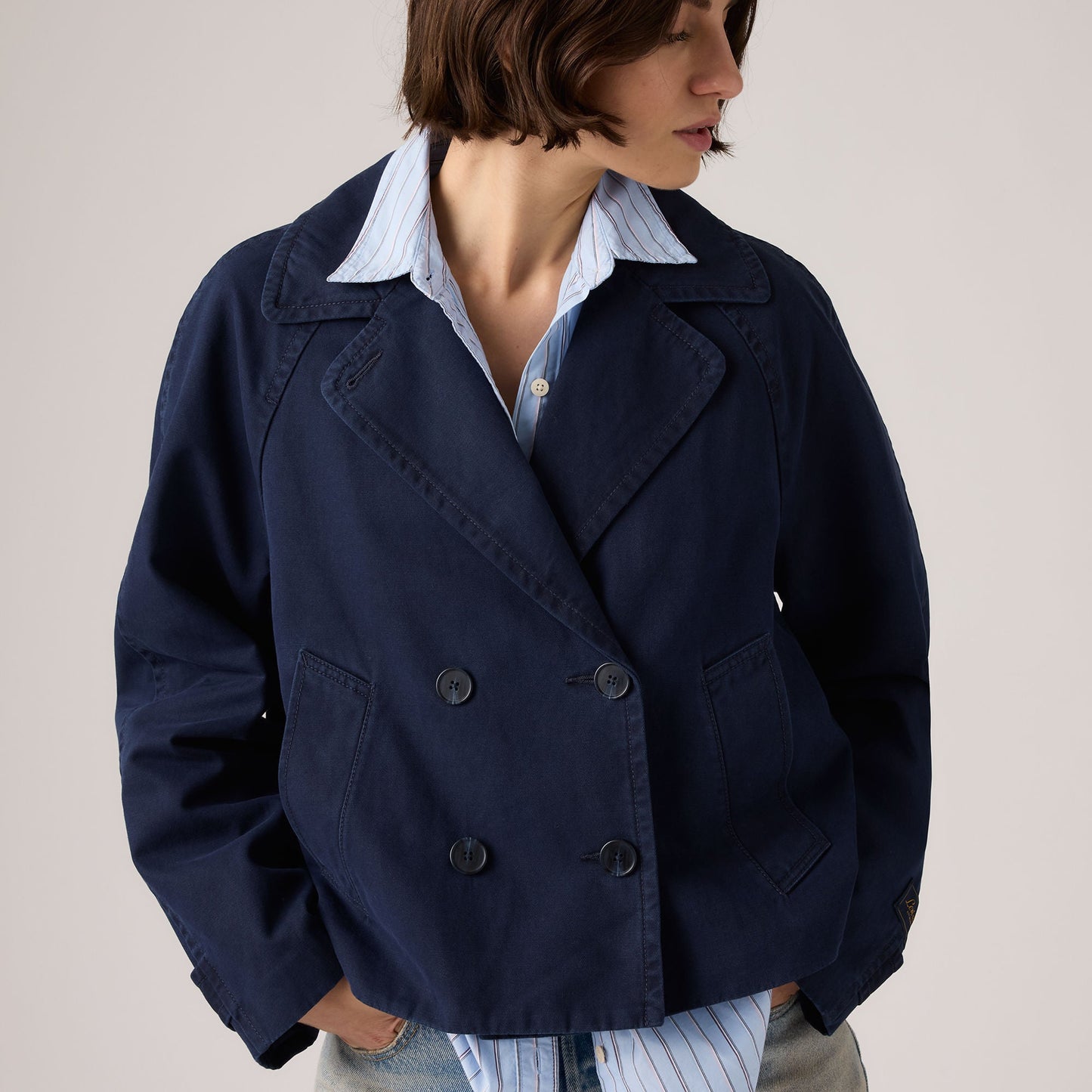 Levi's® Women's Bree Cropped Swing Trench Jacket