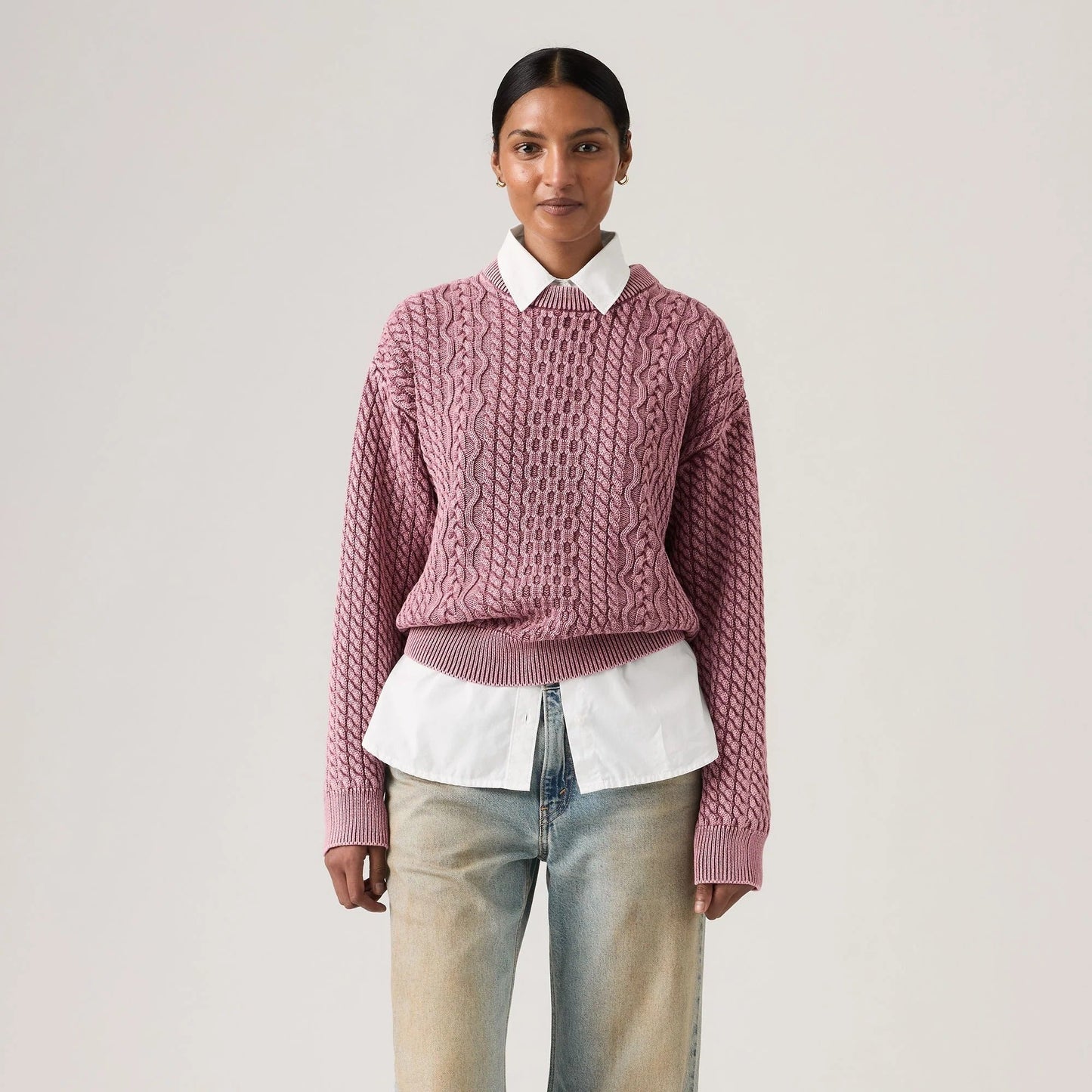 Levi's® Women's Leilah Cable Crewneck Sweater