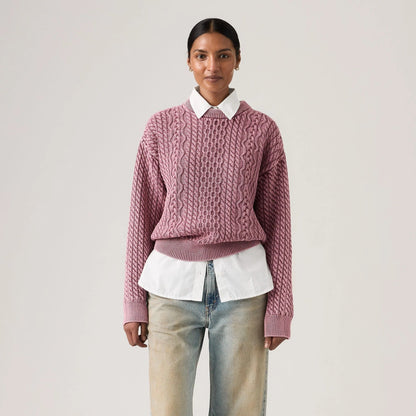 Levi's® Women's Leilah Cable Crewneck Sweater