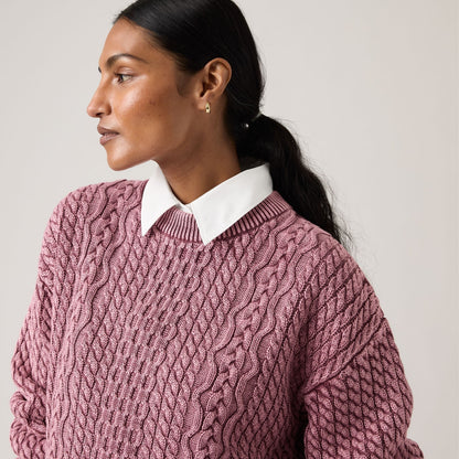 Levi's® Women's Leilah Cable Crewneck Sweater