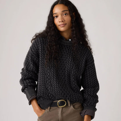 Levi's® Women's Leilah Cable Crewneck Sweater