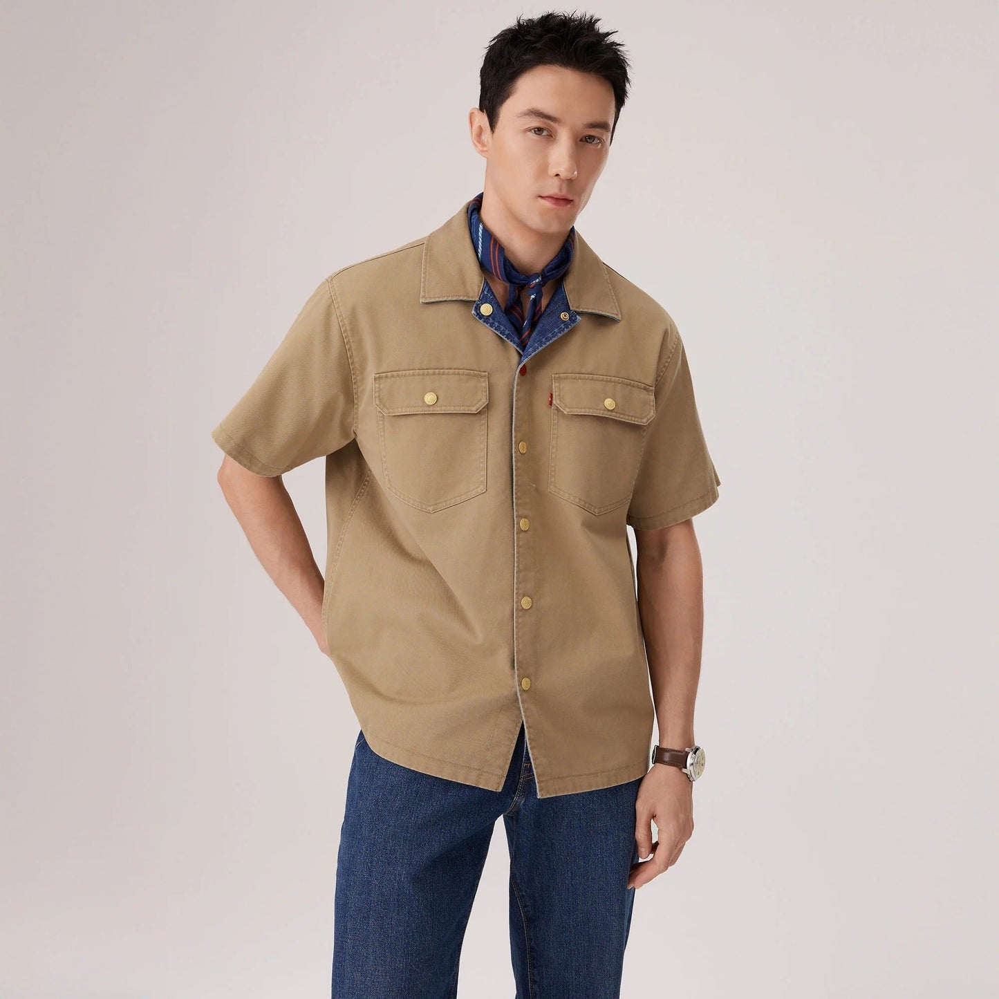 Levi's® Lunar New Year Men's Reversible Short-Sleeve Shirt Jacket