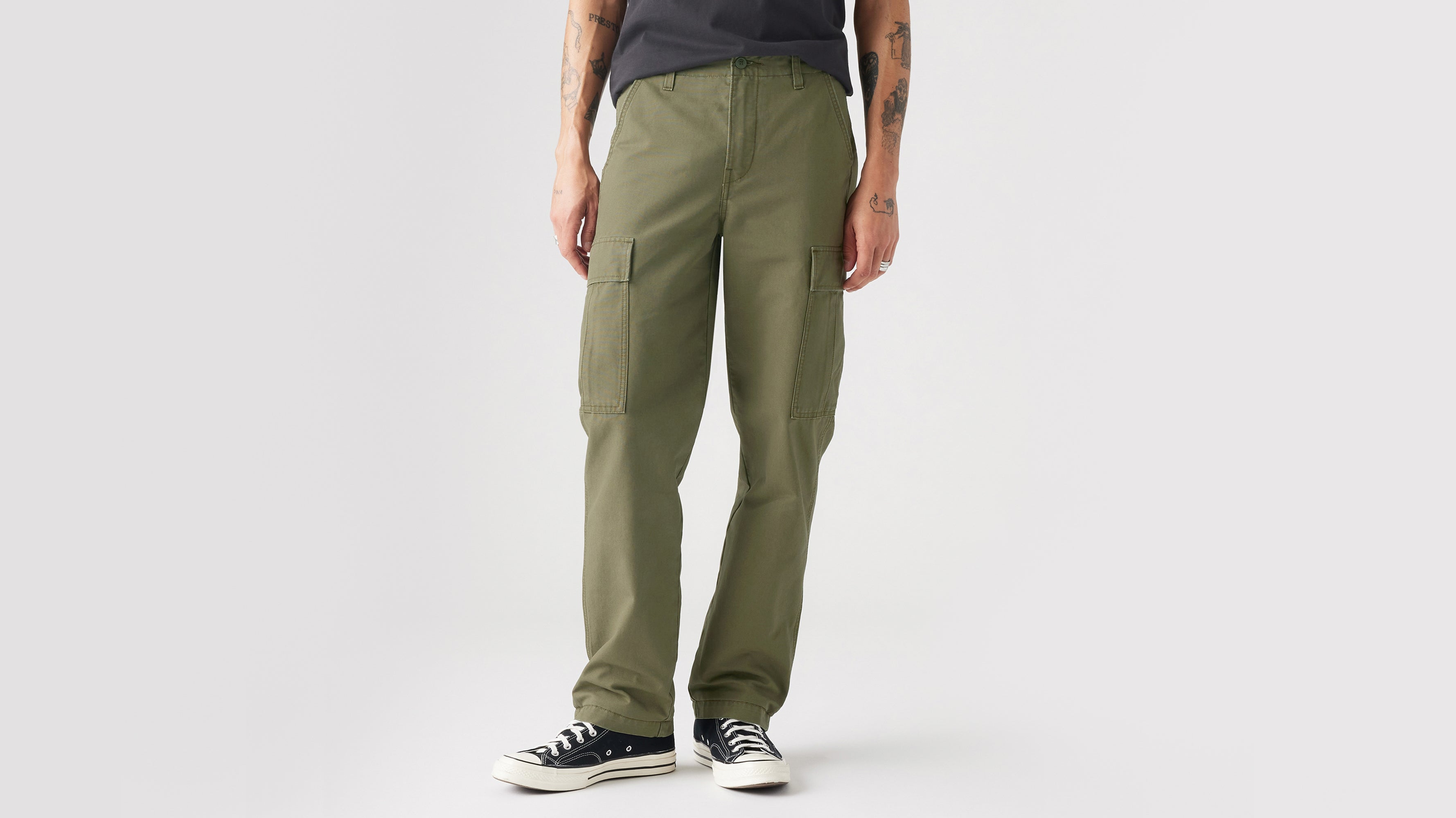 Levis® Mens XX Cargo Straight Pants - Olive Night Non