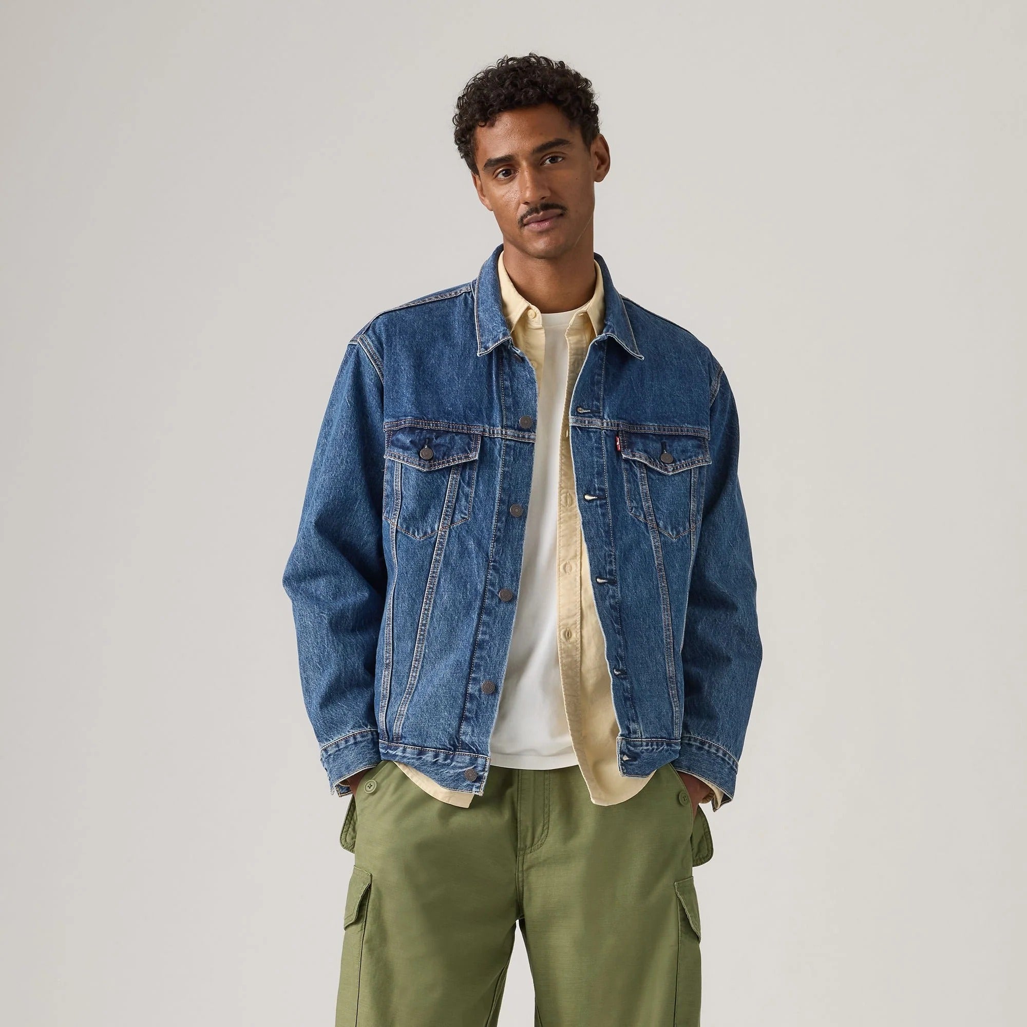 Levi's® Men's Relaxed Type 3 Trucker Jacket - Dark Indigo | Levi's TH