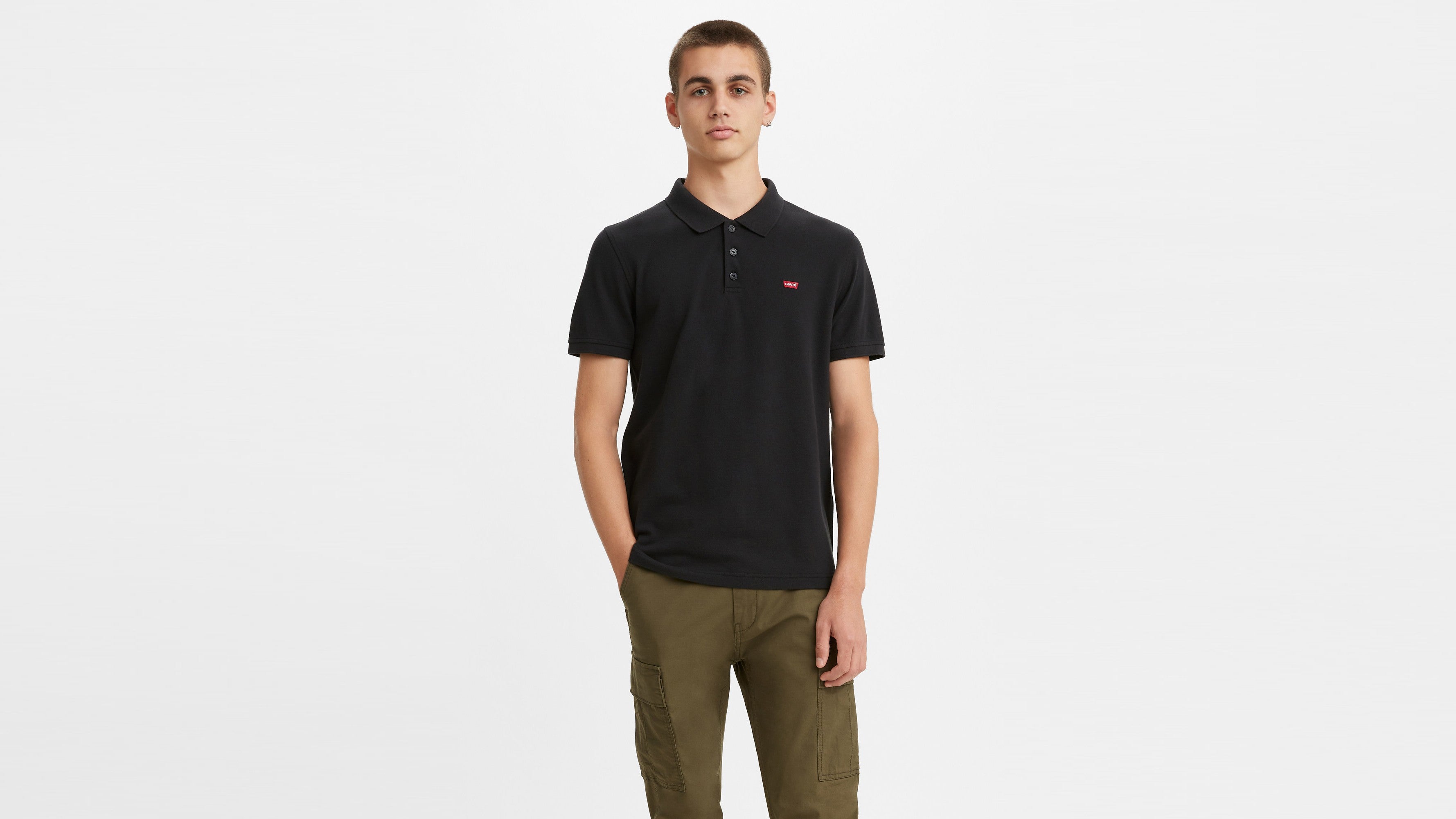 Levi's® Men's Housemark Polo Shirt With Performance Cool - Mineral