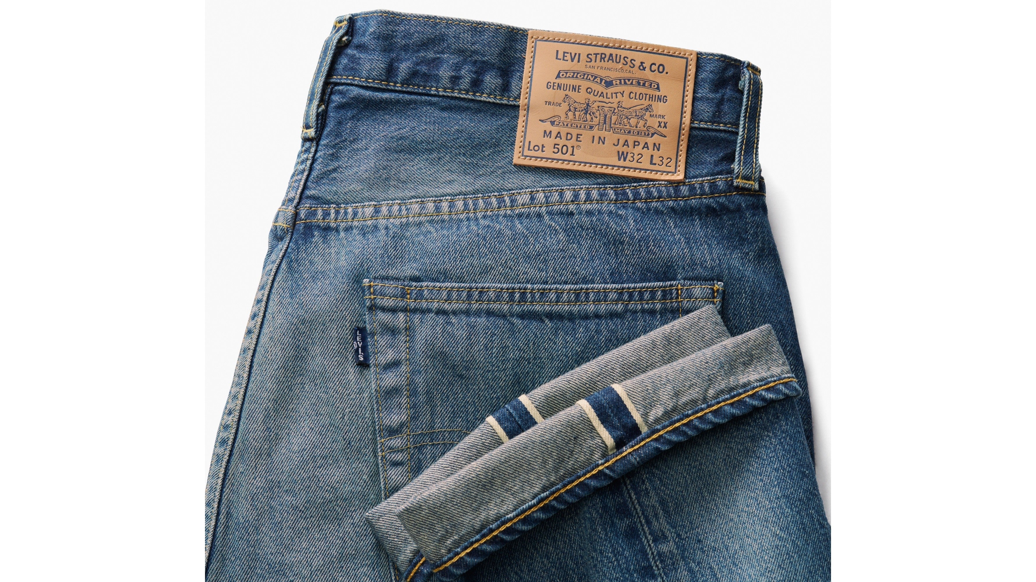 Levi's® Men's Made in Japan 1980s 501® Jeans Mij Steel Levi's TH