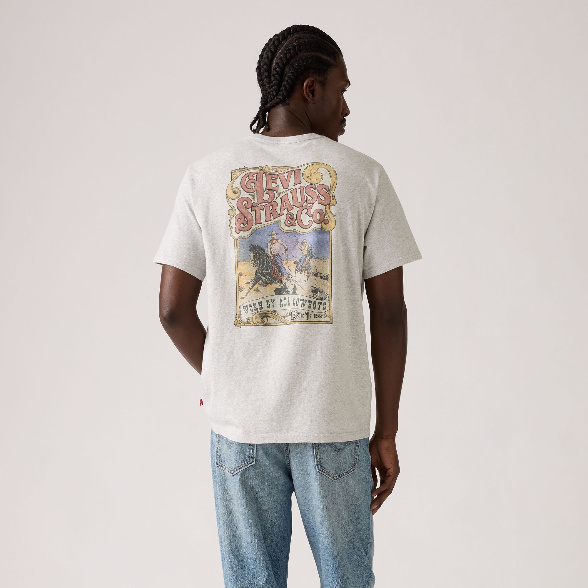 Tシャツ・カットソー ^ ^ Men's Relaxed Fit Puff AOP Logo Short Sleeve Relaxed Fit Short Sleeve Graphic T-shirt - White | Levi's® US
