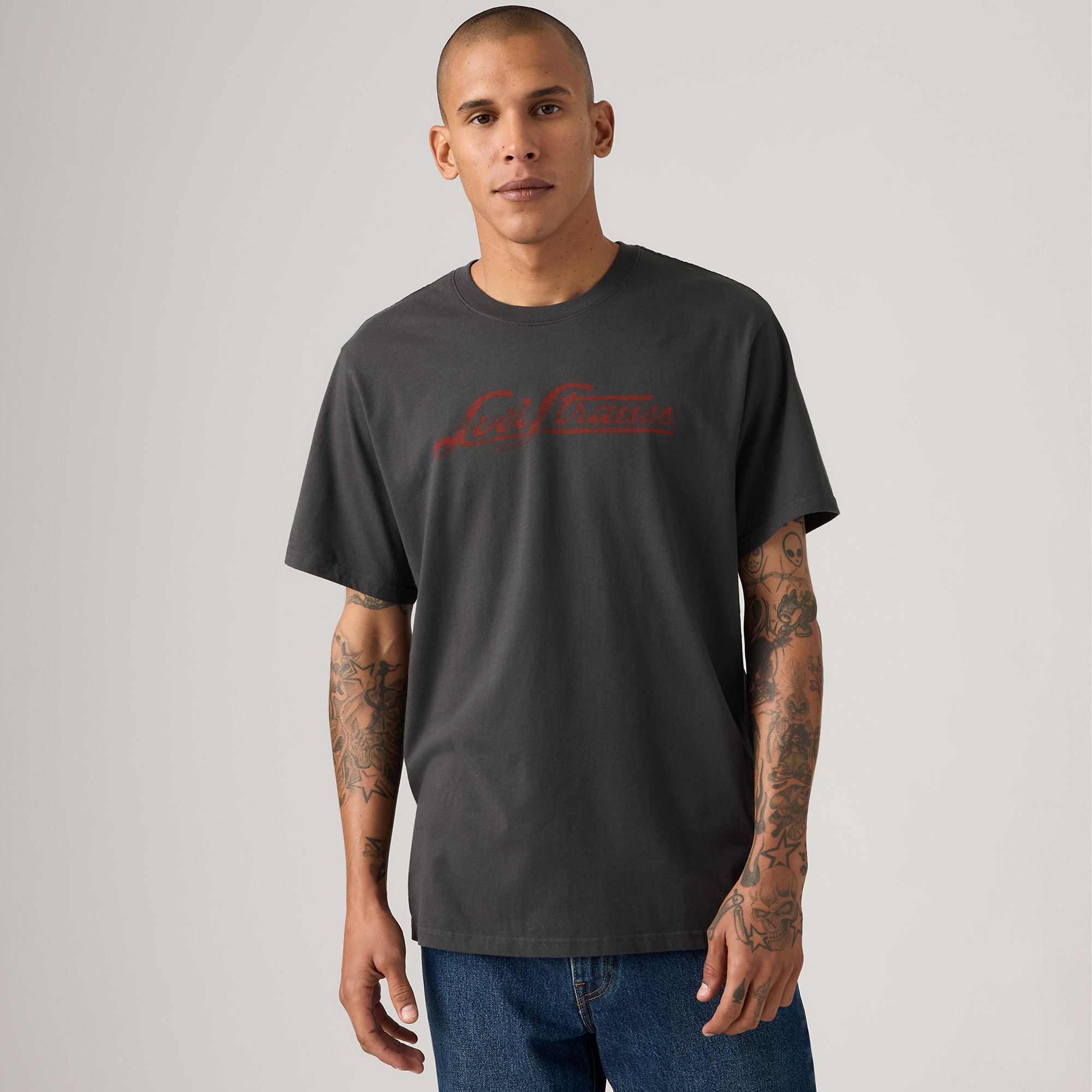 Levi And Roderick Levi's® Men's Relaxed Short-Sleeve Graphic T-Shirt - Hot Rod Phantom ...