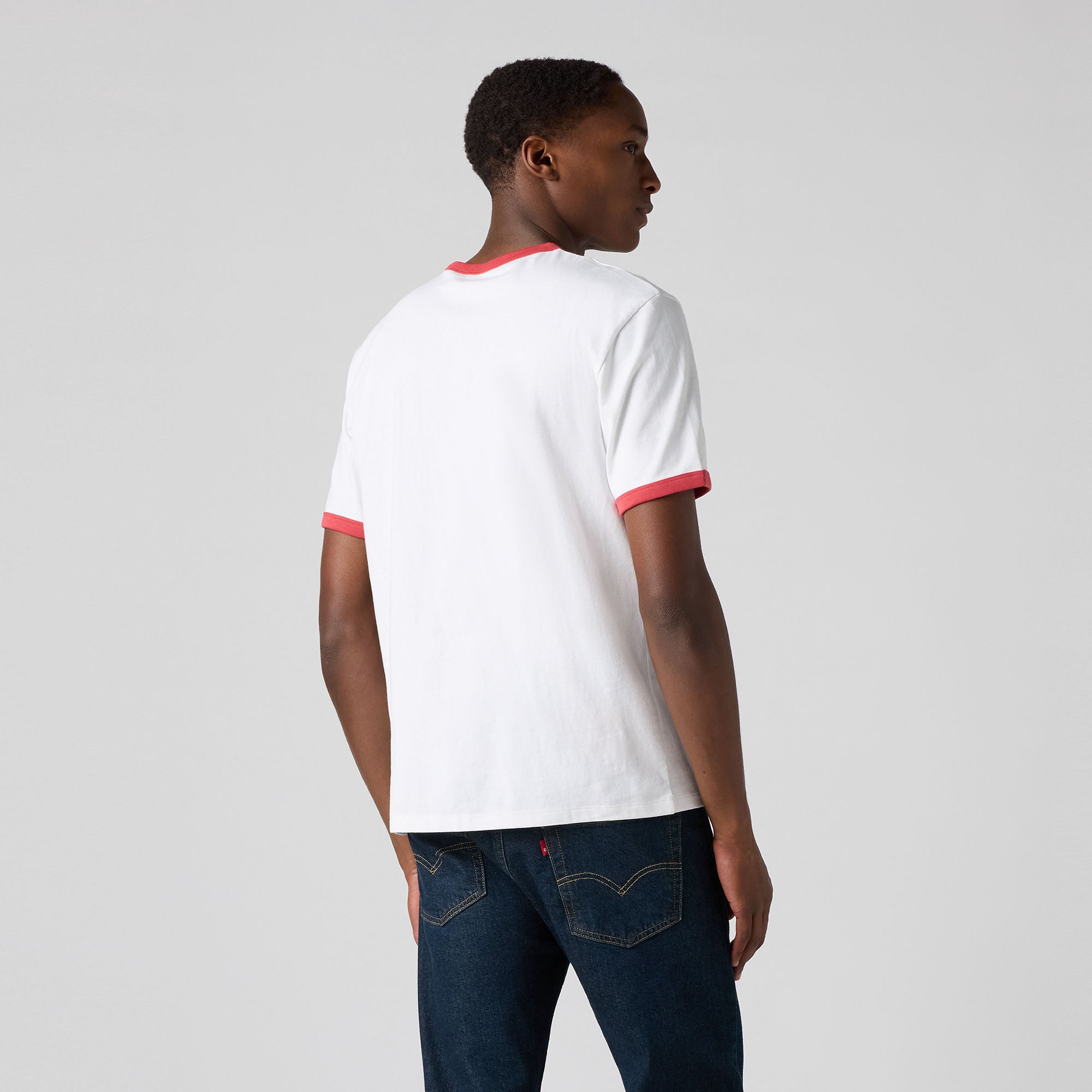 ★ILLIGO★ Lover Loose Crop Ringer Tee White 25SMTOP21WH FIVESTAR GENERAL CO. Paris Womens Crop Ringer Tee - WHITE