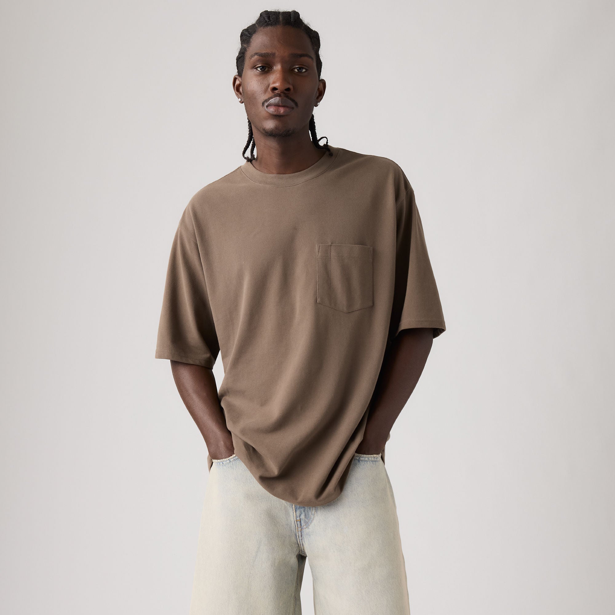 ローヘンlohen HALF SLEEVE T—SHIRT ブラウン Levi's® Men's Short-Sleeve Workwear T-Shirt - Multicolour | Levi's TH