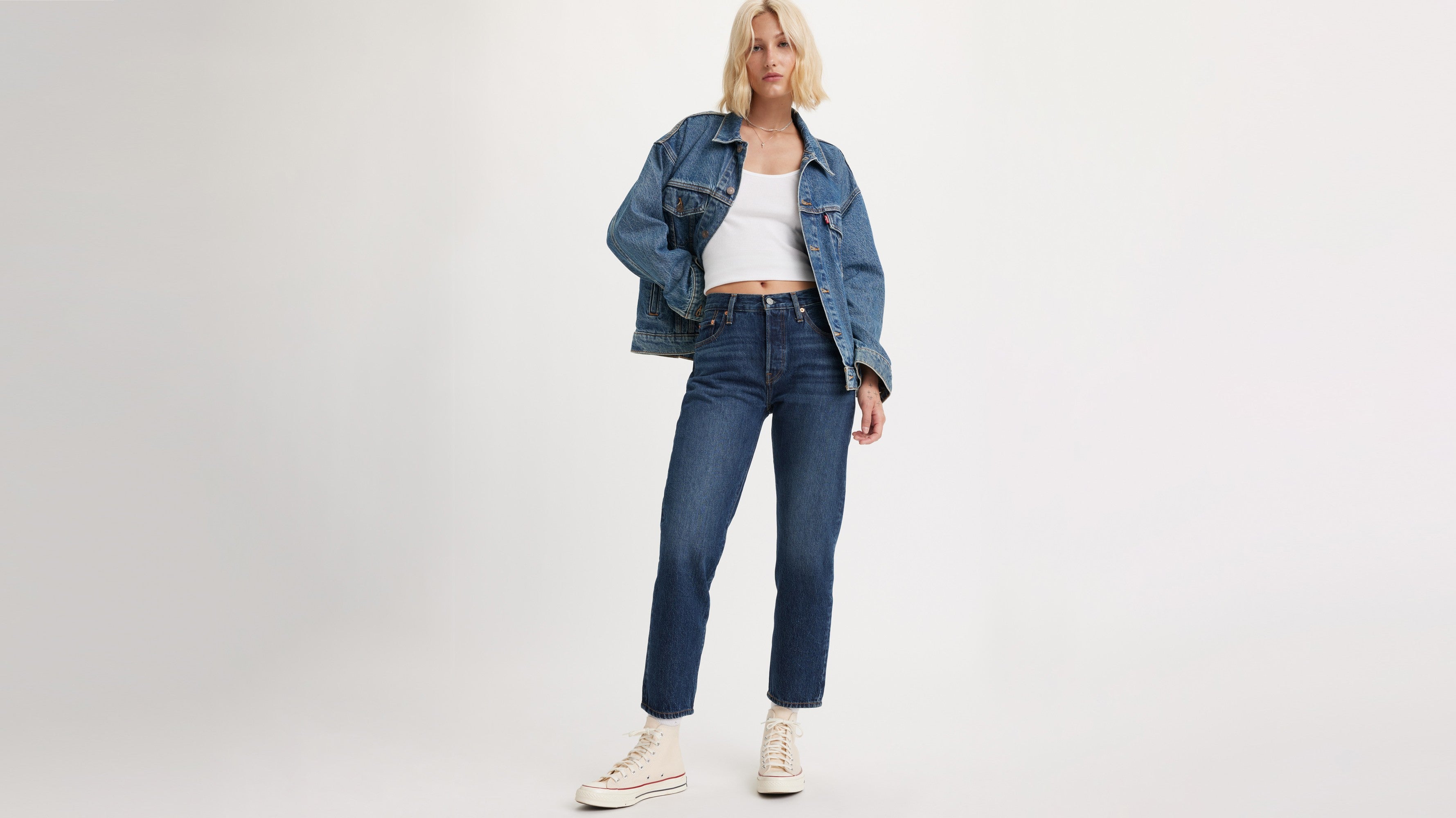 362000312 Levi's® Women's 501® Original Cropped Jeans - Up We Go No Destructed ...