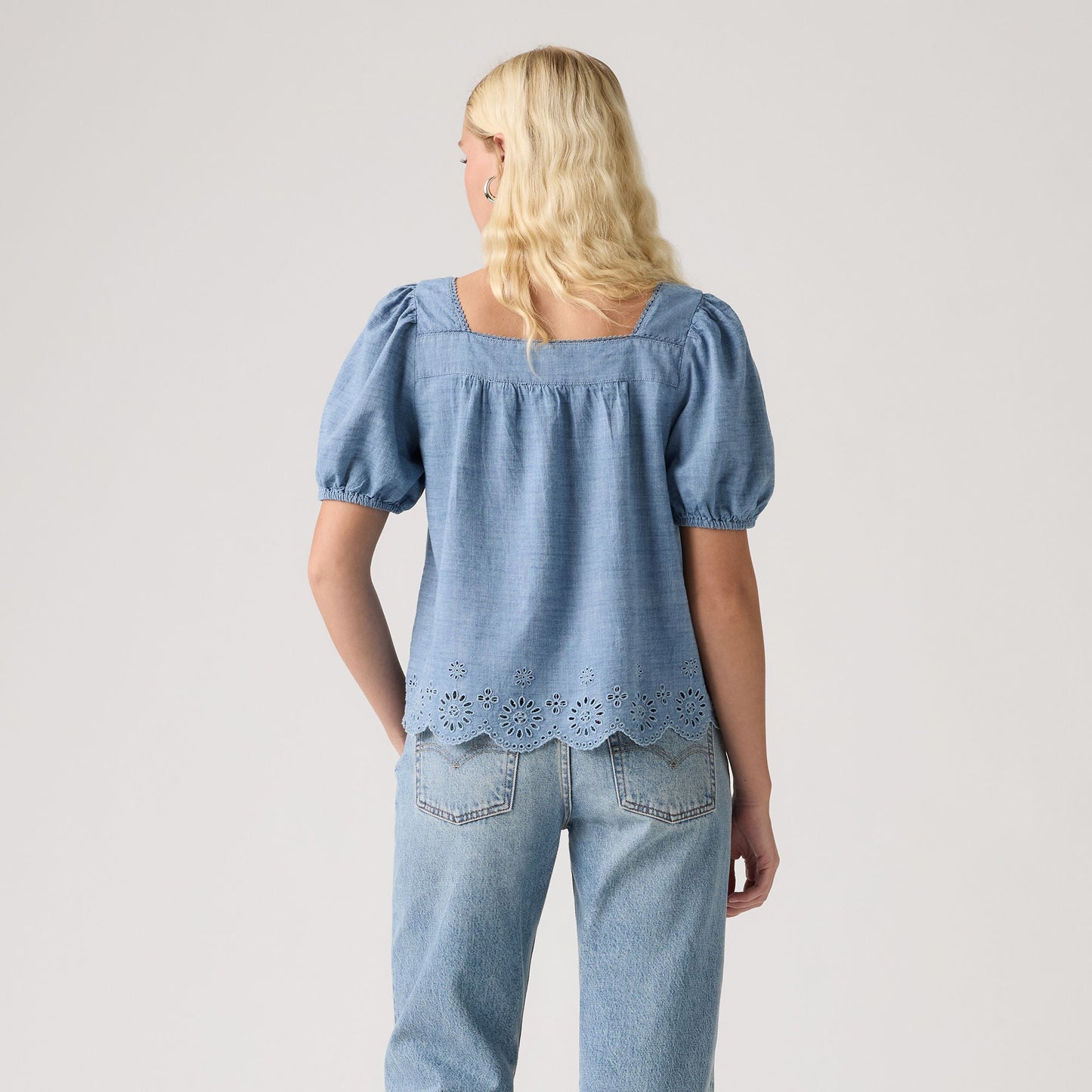 Levi's® Women's Darling Short-Sleeve Cutwork Blouse