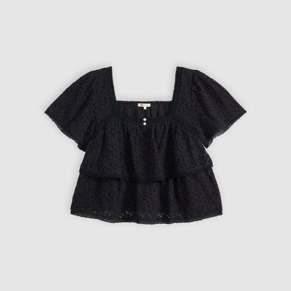 Levi's® Women's Dom Short-Sleeve Lace Blouse