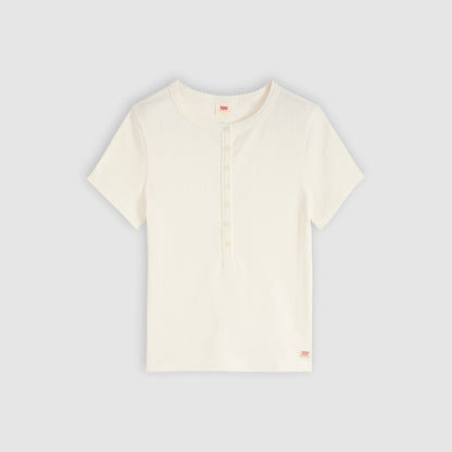 Levi's® Women's Dry Goods Pointelle Short-Sleeve Henley