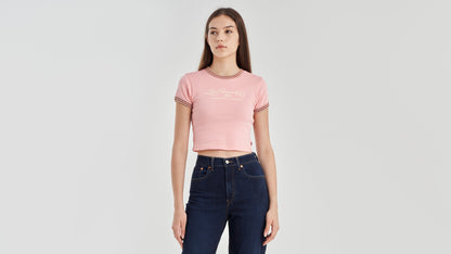 Levi's® Women's Graphic Ringer Mini T-Shirt