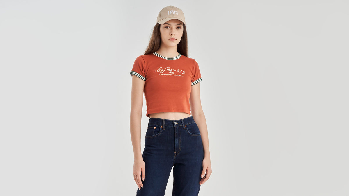 Levi's® Women's Graphic Ringer Mini T-Shirt