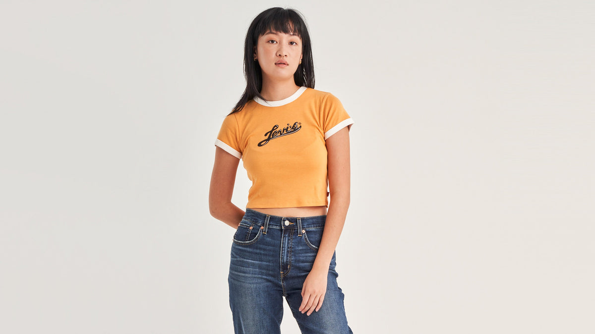 Levi's® Women's Graphic Ringer Mini T-Shirt