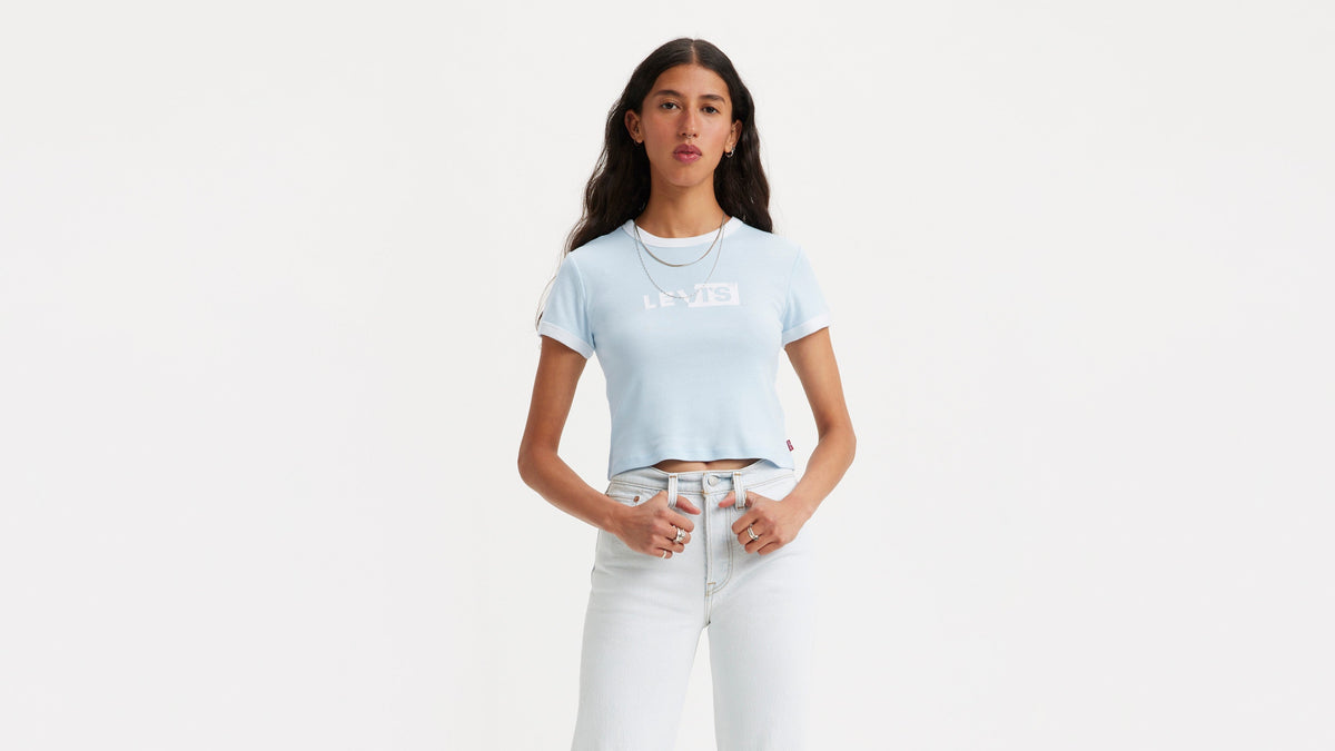 Levi's® Women's Graphic Ringer Mini T-Shirt