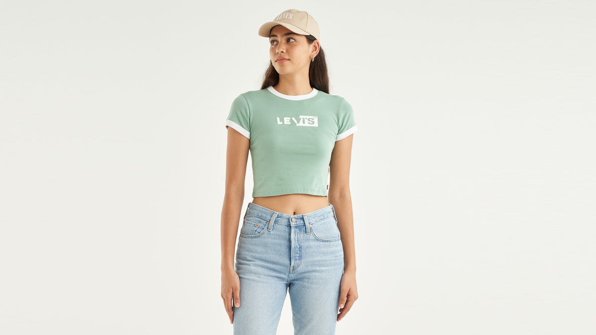 Levi's® Women's Graphic Ringer Mini T-Shirt