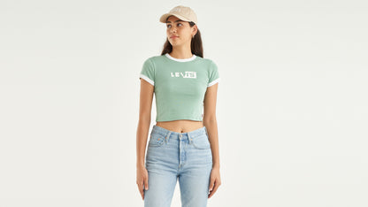 Levi's® Women's Graphic Ringer Mini T-Shirt