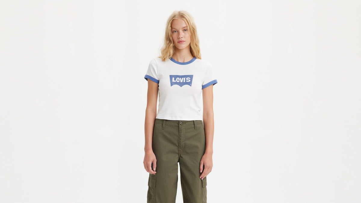 Levi's® Women's Graphic Ringer Mini T-Shirt