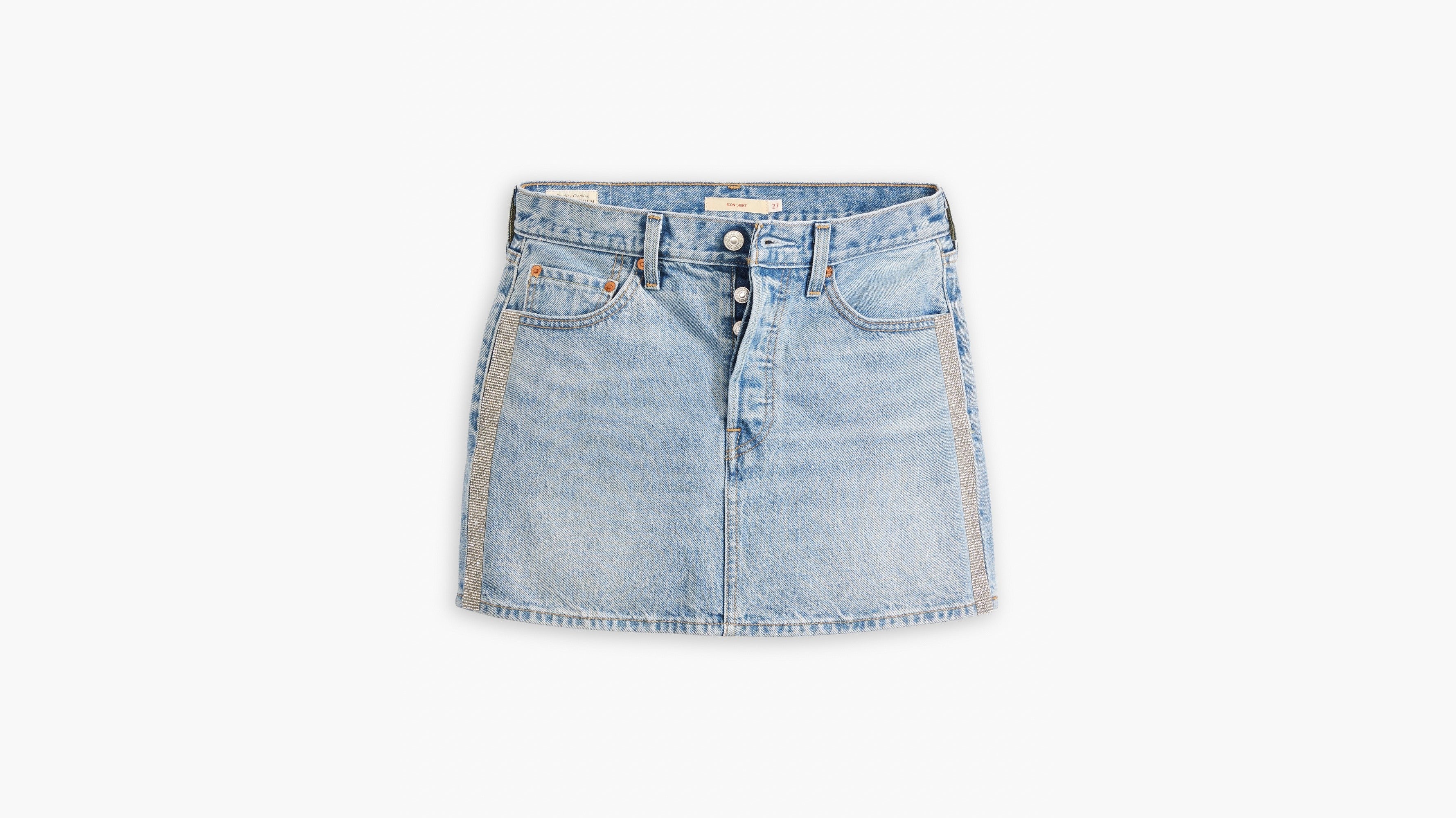 スカート Levi's SKIRT (A8727) Icon Long Skirt - Light Wash | Levi's® US