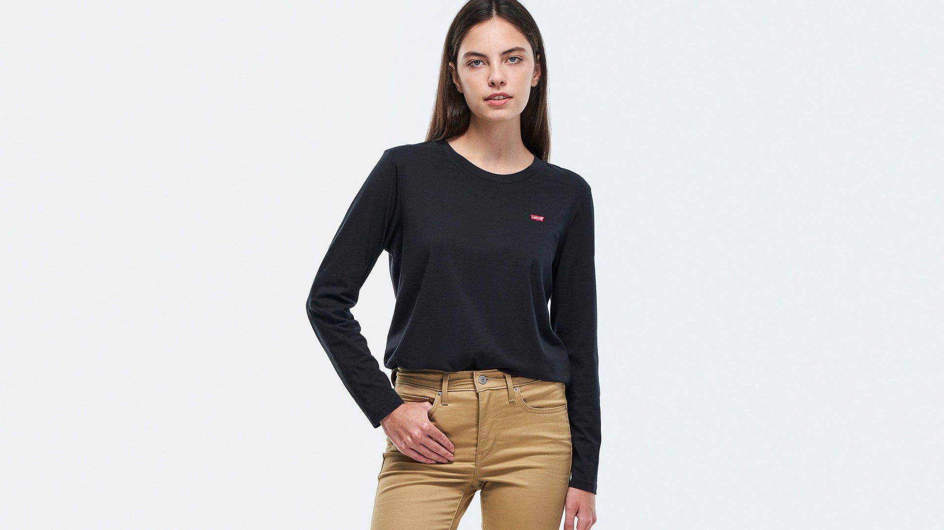 Levi's® Women's Long Sleeve Perfect T-Shirt Caviar Levi's TH