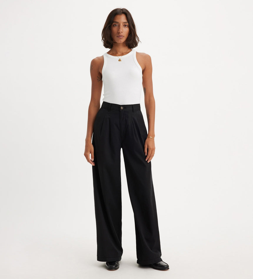 Levi's® Women's Pleated Wide-Leg Trousers Caviar Levi's TH