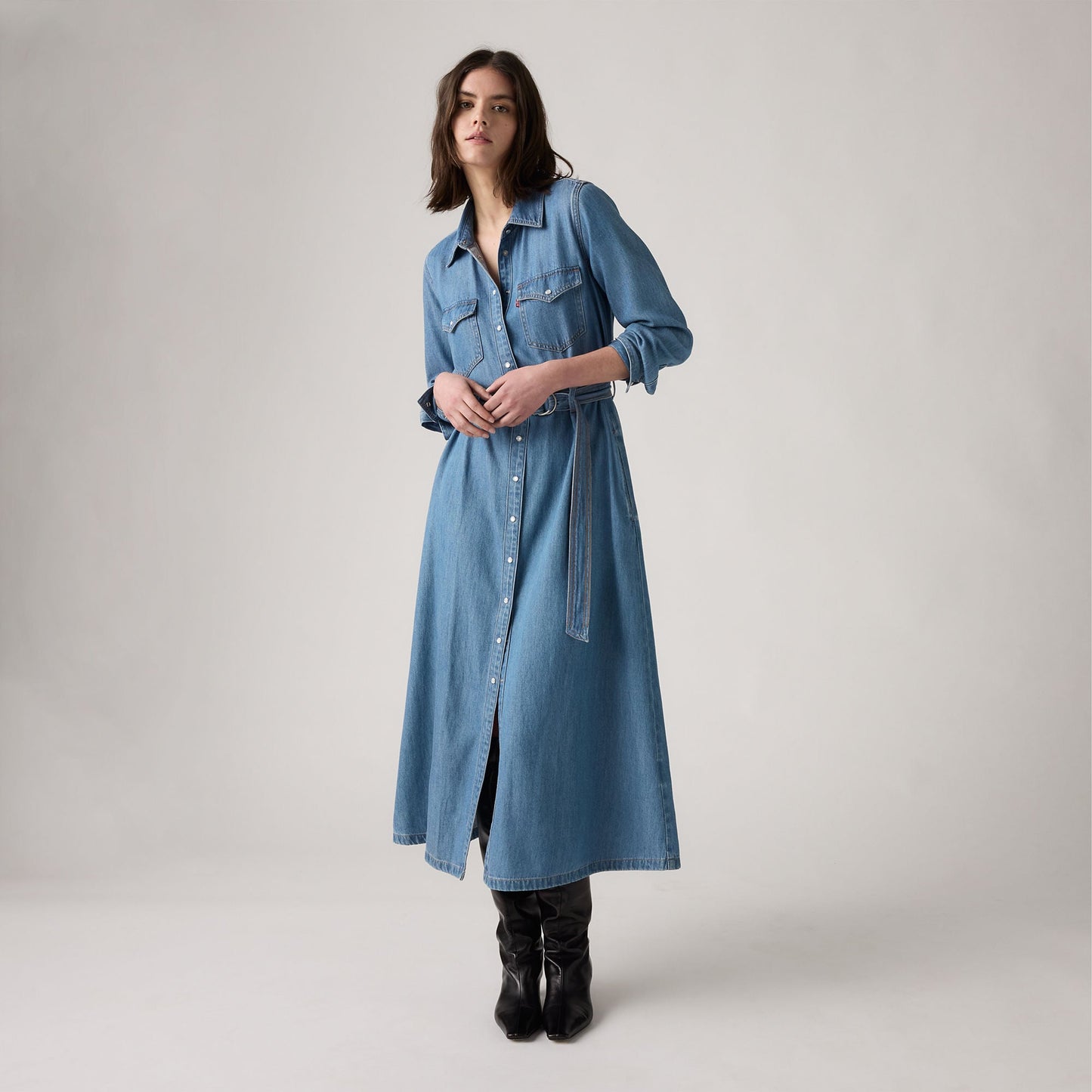 Levi's® Women's Quincey Long-Sleeve Maxi Dress