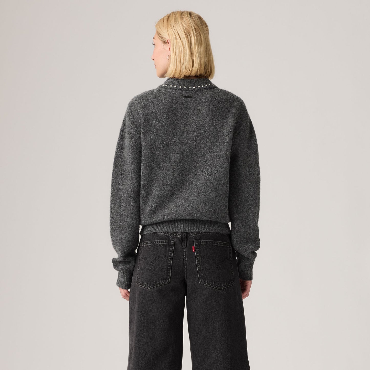 Levi's® Women's Rhinestone Collared Sweater