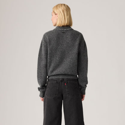 Levi's® Women's Rhinestone Collared Sweater