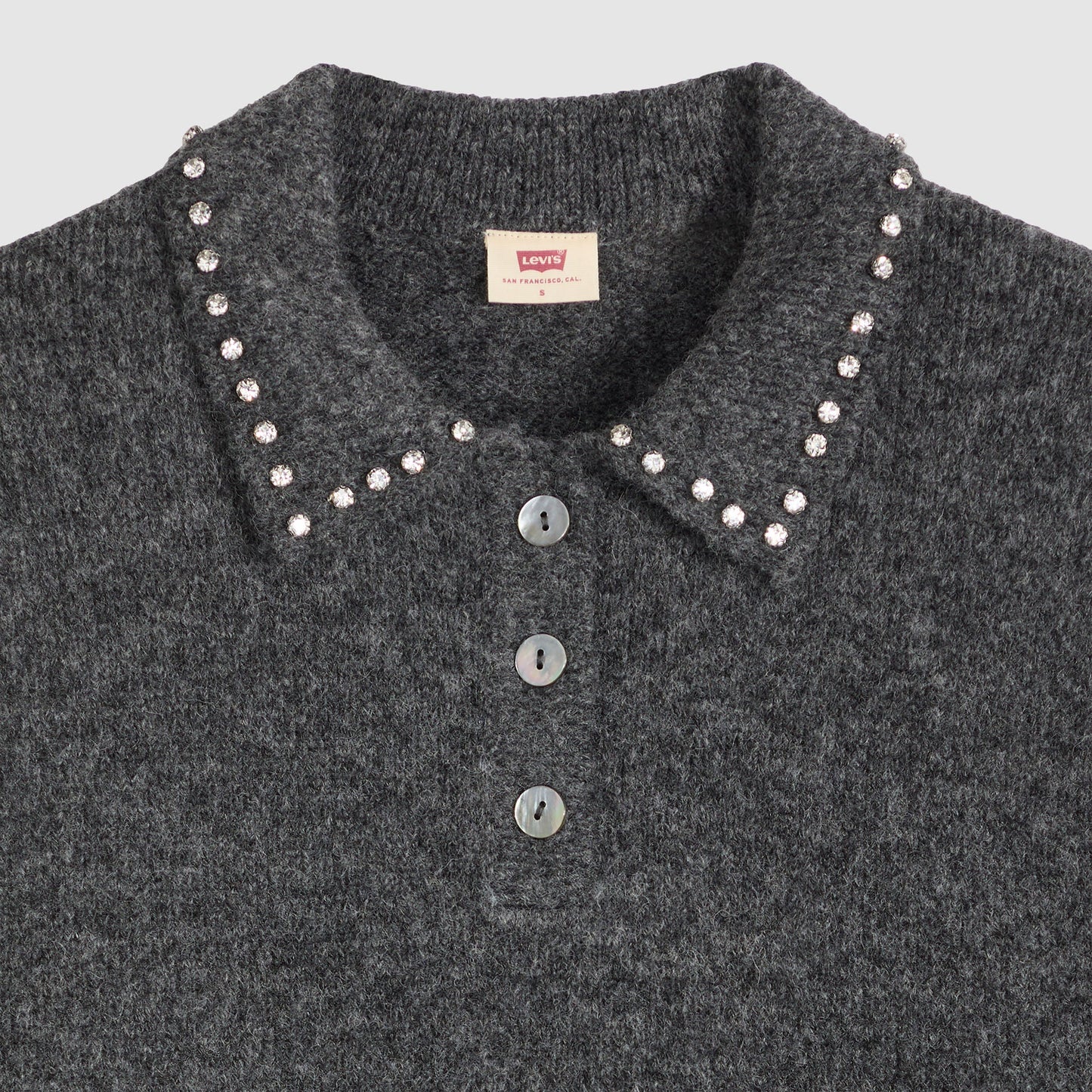 Levi's® Women's Rhinestone Collared Sweater
