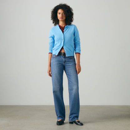 Levi's® Women's Supersoft Pointelle Crewneck Cardigan