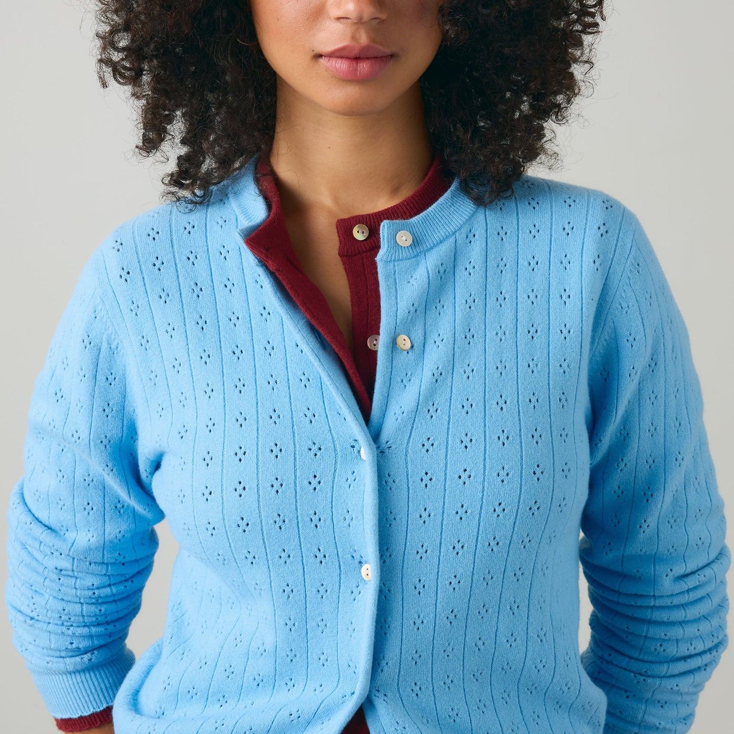 Levi's® Women's Supersoft Pointelle Crewneck Cardigan