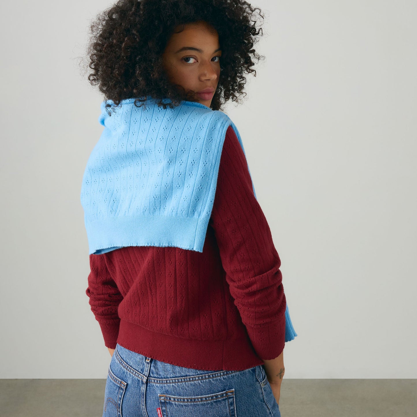 Levi's® Women's Supersoft Pointelle Crewneck Cardigan