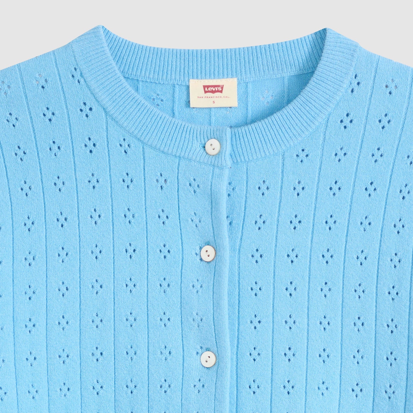 Levi's® Women's Supersoft Pointelle Crewneck Cardigan