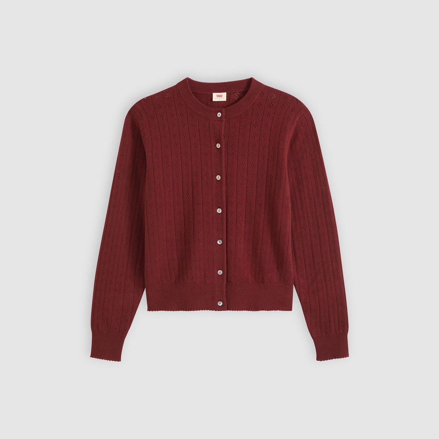 Levi's® Women's Supersoft Pointelle Crewneck Cardigan