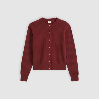 Levi's® Women's Supersoft Pointelle Crewneck Cardigan
