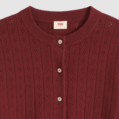 Levi's® Women's Supersoft Pointelle Crewneck Cardigan