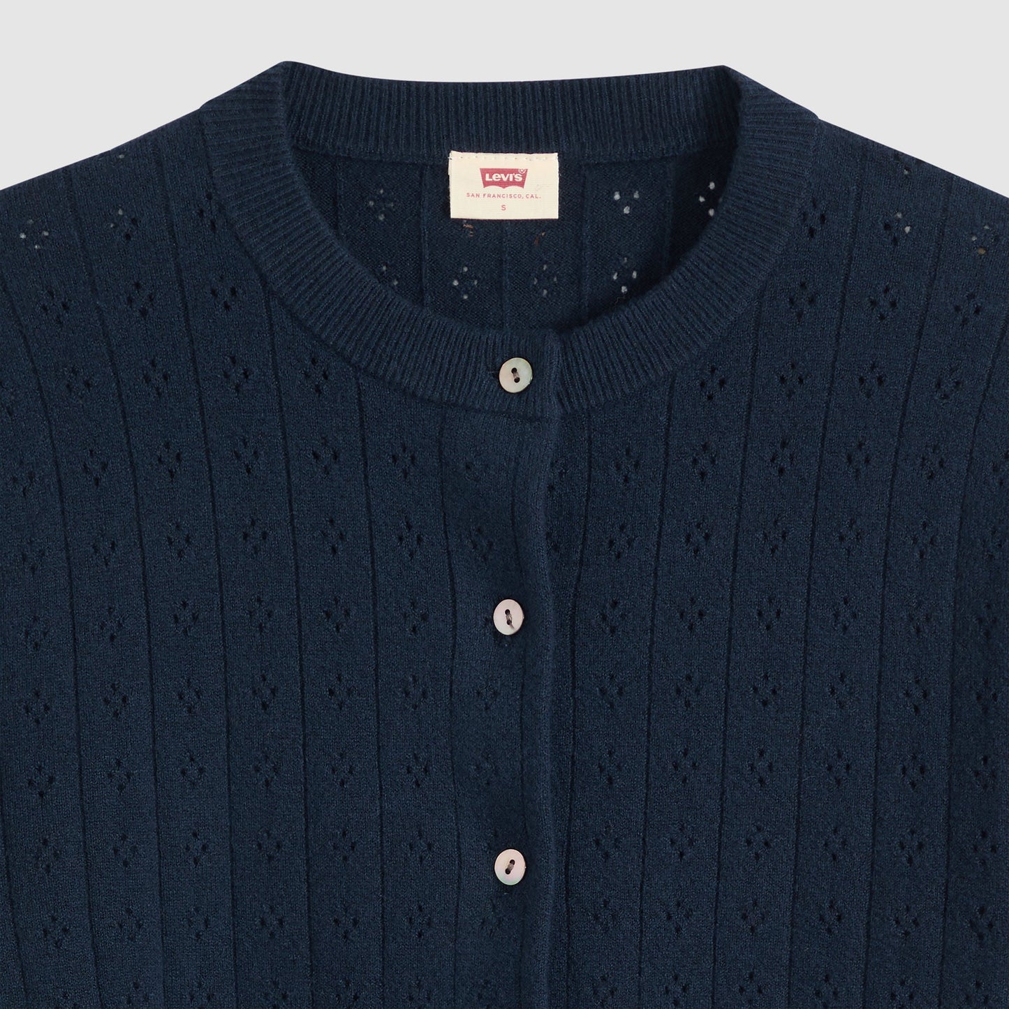 Levi's® Women's Supersoft Pointelle Crewneck Cardigan