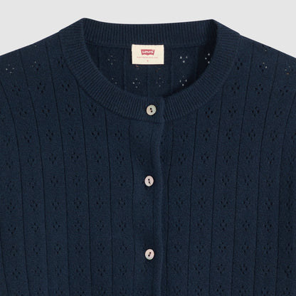 Levi's® Women's Supersoft Pointelle Crewneck Cardigan